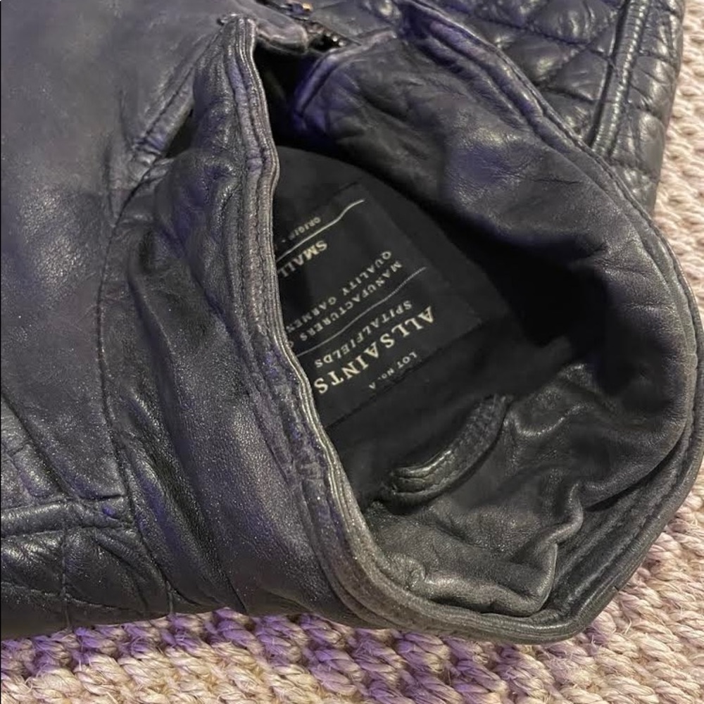 Allsaints Leather Jacket - Size Small